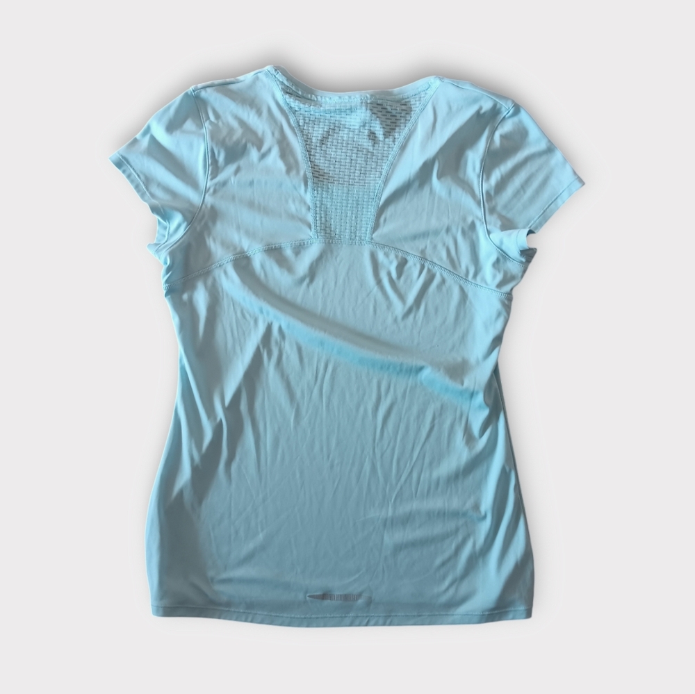 UNDER ARMOUR WOMEN'S SIZE MEDIUM TEAL FITTED T-SHIRT. - Picture 4 of 4